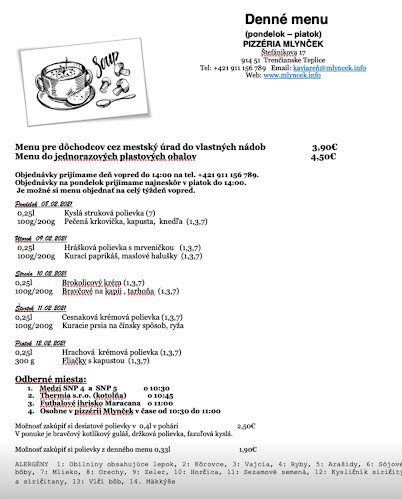 Pizza & Burgers Mlynček + Rozvoz - Trenčianske Teplice