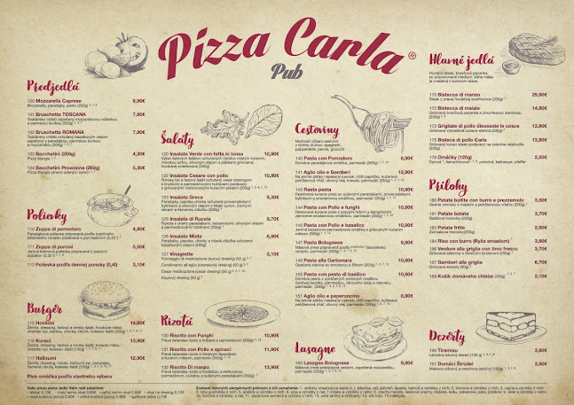 Pizza Carla Pub - Gastronómia a pohostinstvo