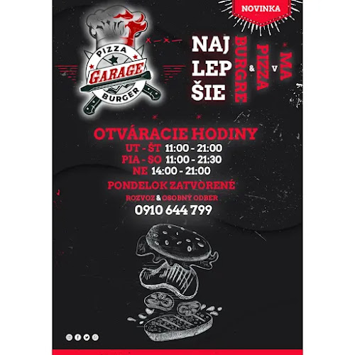 Garage Pizza & Burger - Gastronómia a pohostinstvo