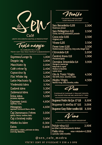 Opinii despre Sen Café în Modra - Gastronómia a pohostinstvo