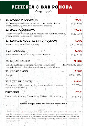 Pizzeria & bar Pohoda - Horňany