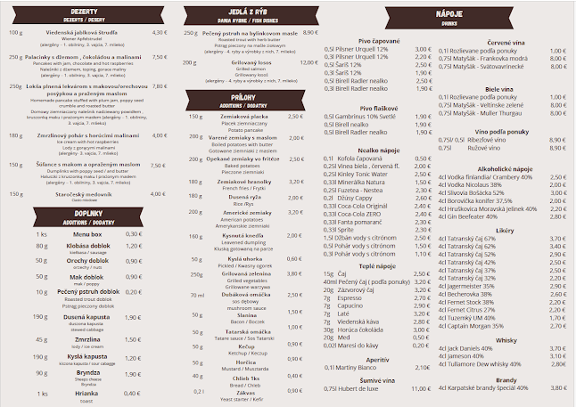 Opinii despre Koliba Hubertka în Vitanová - Gastronómia a pohostinstvo