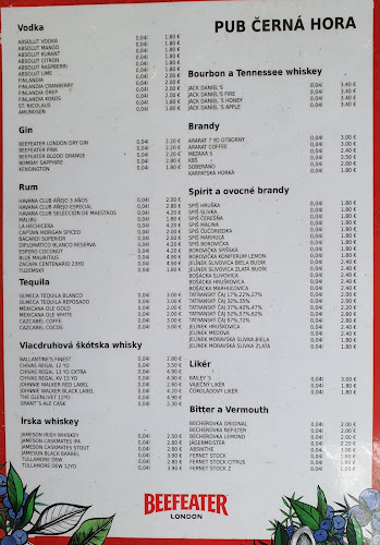 Opinii despre PUB Černá Hora în Nitra - Gastronómia a pohostinstvo