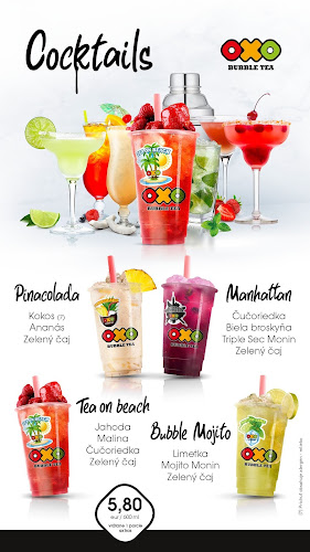 BubbleTea, OXO TEA - guličky, tapioka, čajové kokteily - Trnava