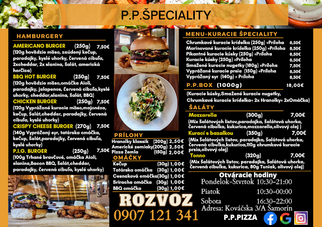 Opinii despre P.P. Pizza Neapolská în Šamorín - Gastronómia a pohostinstvo