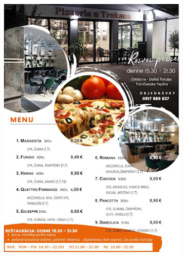 Opinii despre Pizzeria U Trokana în Omšenie - Gastronómia a pohostinstvo