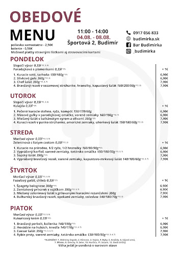 Opinii despre Budimirka în Budimír - Gastronómia a pohostinstvo