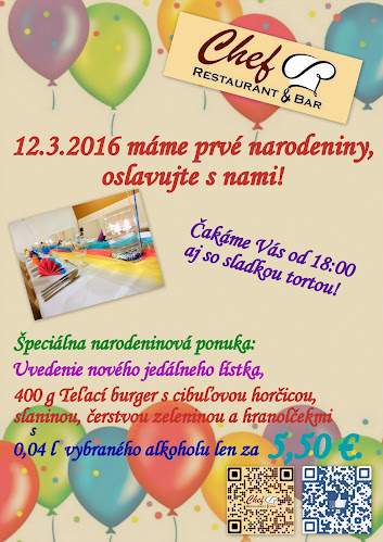 Chef restaurant & bar - Gastronómia a pohostinstvo