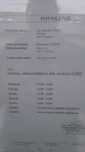 Reštaurácia Tatran