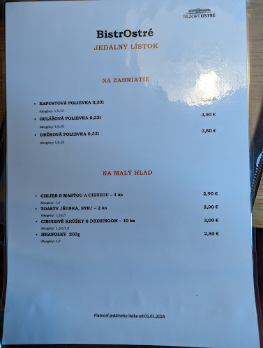 Opinii despre Bistro Ostré în Radoľa - Gastronómia a pohostinstvo