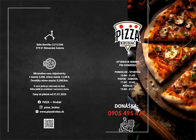 Opinii despre Pizza Kruhač în Rimavská Sobota - Gastronómia a pohostinstvo