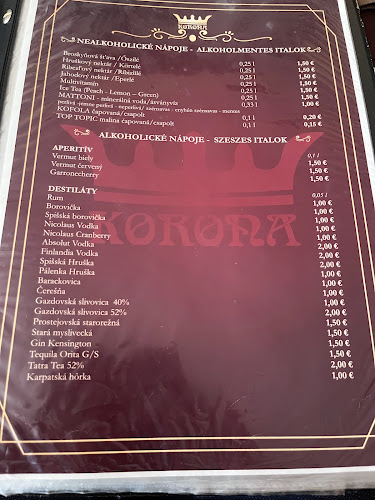 Opinii despre Reštaurácia KORONA în Veľký Kamenec - Gastronómia a pohostinstvo