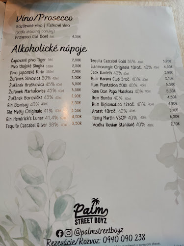 Opinii despre Palm Street Boyz în Prievidza - Gastronómia a pohostinstvo