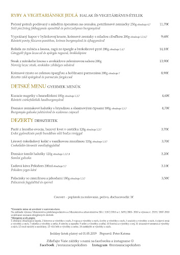 Reštaurácia Pekidors - Gastronómia a pohostinstvo
