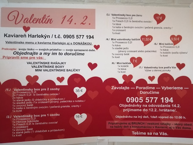 Opinii despre Kaviareň Harlekýn în Humenné - Gastronómia a pohostinstvo