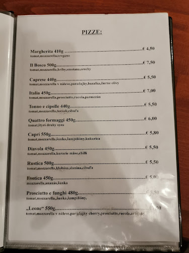 Pizzeria Leone - Gastronómia a pohostinstvo