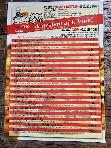 Opinii despre Pizzeria u Krta în Banská Bystrica - Gastronómia a pohostinstvo