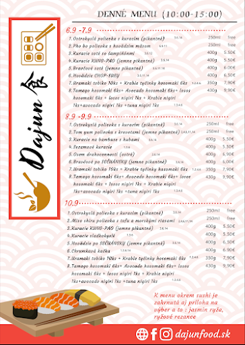 Dajun ázijská reštaurácia & sushi bar - Šamorín