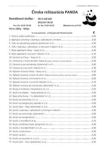 Reštaurácia Panda