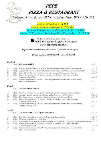 Opinii despre PEPE restaurant în Liptovský Mikuláš - Gastronómia a pohostinstvo