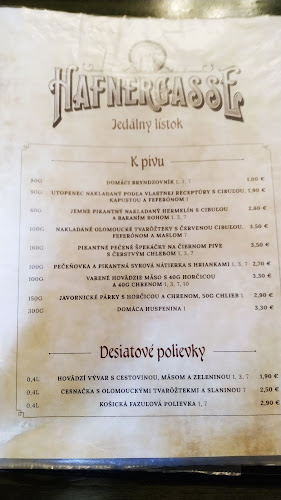Opinii despre Hafnergasse în Košice - Gastronómia a pohostinstvo