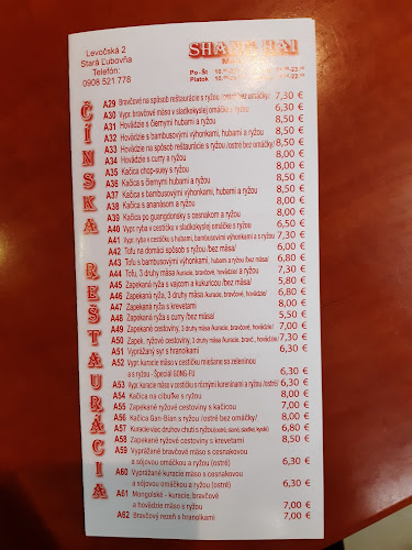 Reštaurácia Shang Hai