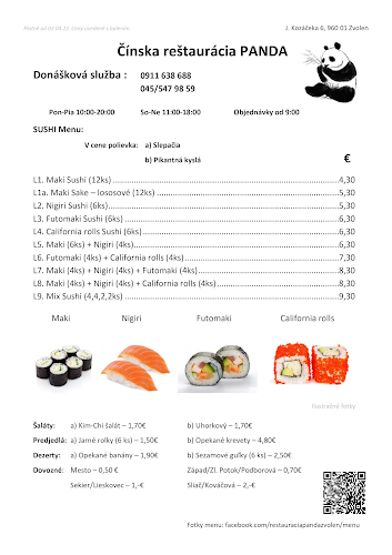 Reštaurácia Panda - Zvolen
