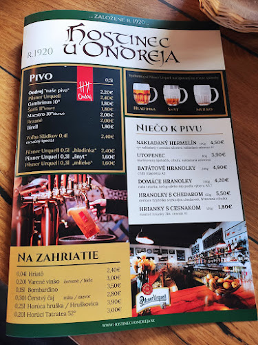 Opinii despre Hostinec U Ondreja în Soblahov - Gastronómia a pohostinstvo