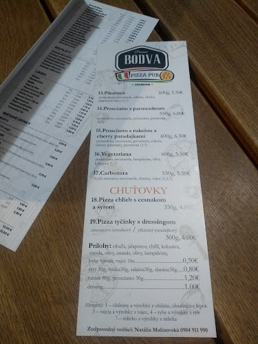 Bodva Pizza Pub - Gastronómia a pohostinstvo