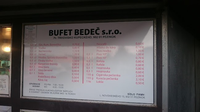 Opinii despre Bufet Bedeč Cigánska în Pezinok - Gastronómia a pohostinstvo