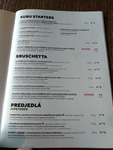 Kubu - Gastronómia a pohostinstvo