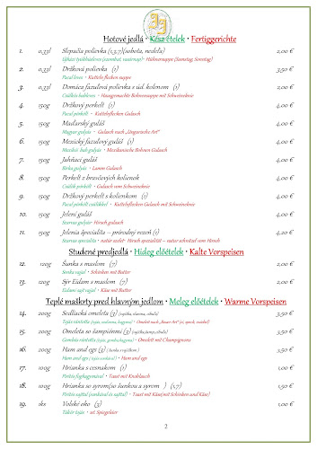 J&J Reštaurácia - Gastronómia a pohostinstvo