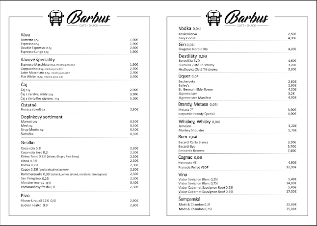 Opinii despre Barbus cafe & snack în Banská Bystrica - Gastronómia a pohostinstvo