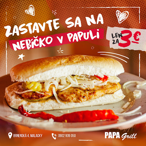 Opinii despre PAPA Grill în Malacky - Gastronómia a pohostinstvo