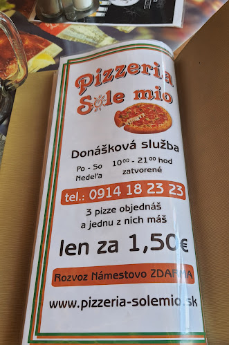 Opinii despre Pizzeria Sole mio în Námestovo - Gastronómia a pohostinstvo