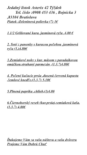 Comentarii opinii despre Reštaurácia Asterix