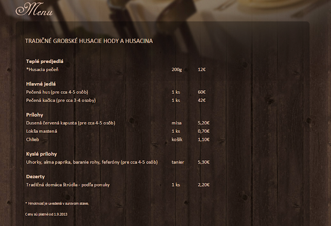 Husacina Stolček prestri sa