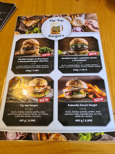 Tip-Top burger´s - Gastronómia a pohostinstvo