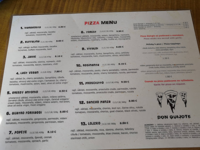 Don Quijote - Gastronómia a pohostinstvo