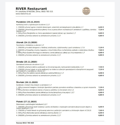 River Restaurant - Gastronómia a pohostinstvo