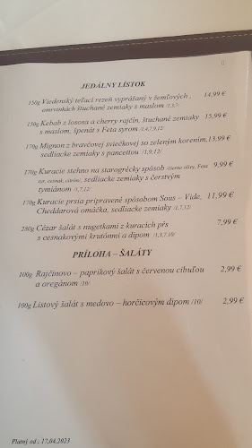 Vozár Restaurant- Classic European Cuísine