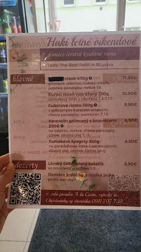 Haki Turecká reštaurácia Denné menu Stupava Reštaurácia Stupava - Stupava