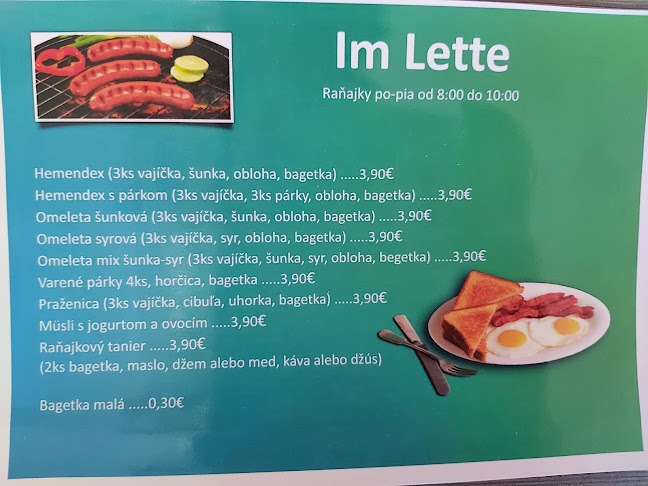 Opinii despre Im Lette în Nové Mesto - Gastronómia a pohostinstvo