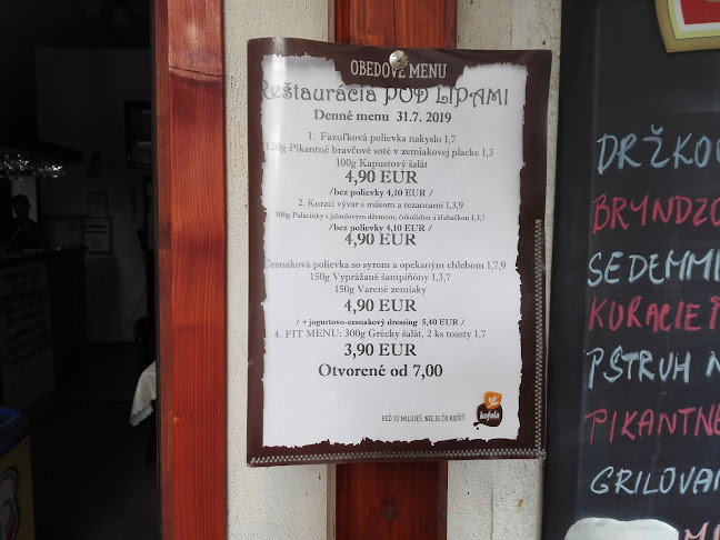 Reštaurácia Pod Lipami - Gastronómia a pohostinstvo