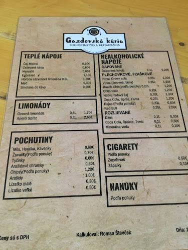 Gazdovská kúria reštaurácia, pohostinstvo - Liptovská Ondrašová