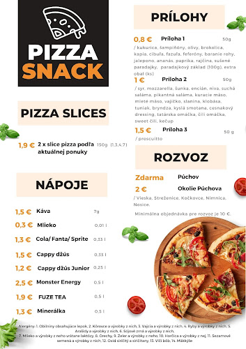 Opinii despre Pizza Snack în Púchov - Gastronómia a pohostinstvo