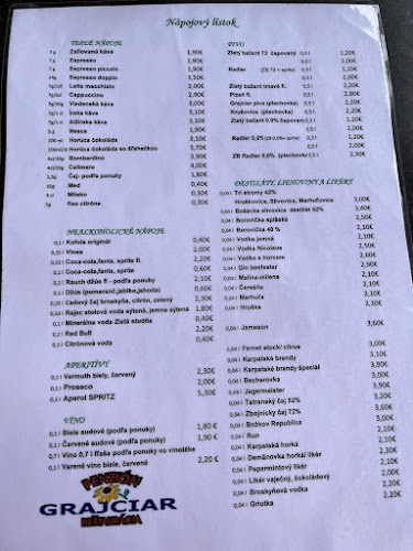 Penzión Grajciar - Gastronómia a pohostinstvo
