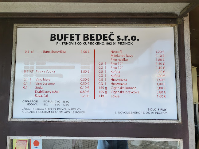 Opinii despre Bufet Bedeč Cigánska în Pezinok - Gastronómia a pohostinstvo