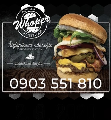 Whoper Burger - Gastronómia a pohostinstvo