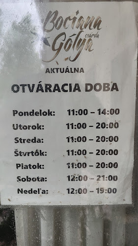 Čárda u Bociana - Gastronómia a pohostinstvo